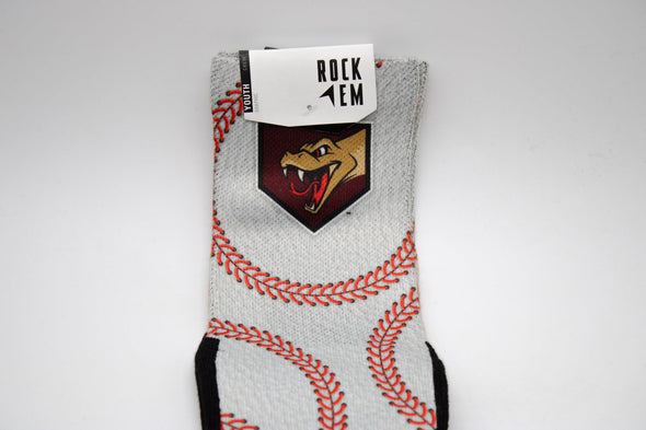 Timber Rattlers Marvel’s Defenders of the Diamond Youth Laces Socks