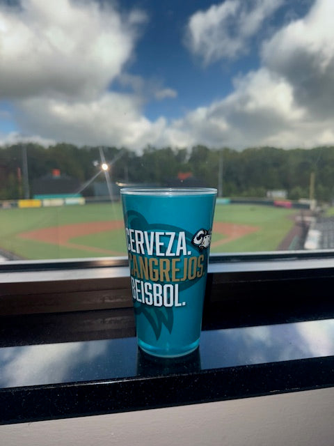 Chesapeake Baysox PINT Glass Cangrejos TEAL