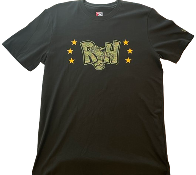 Midland RockHounds New Era Throwback Black Camo T-shirt