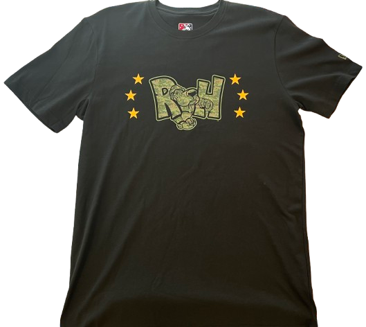 Midland RockHounds New Era Throwback Black Camo T-shirt