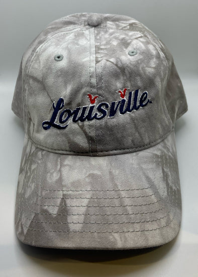 Louisville Bats Ladies Grey Script Adj Cap