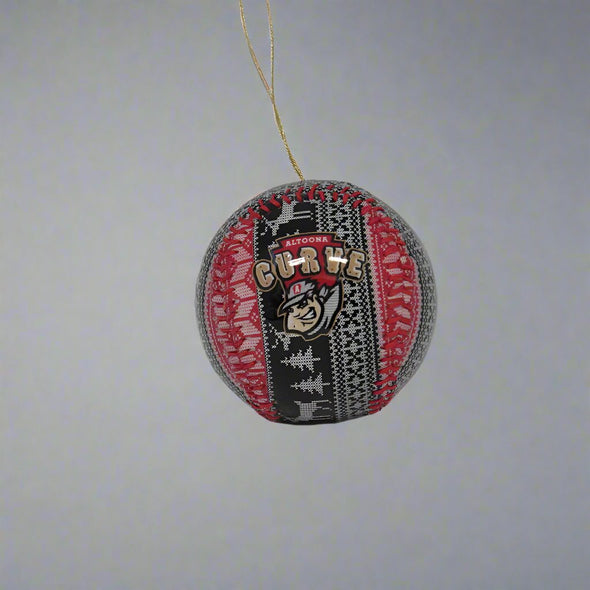 Altoona Curve Baseball Ornament - Ugly Sweater