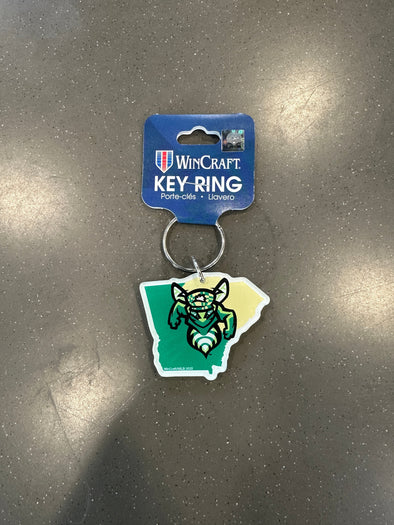 Dual State Logo Keychain