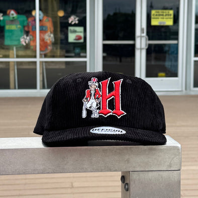 Black Official League Corduroy Slam Adjustable Cap