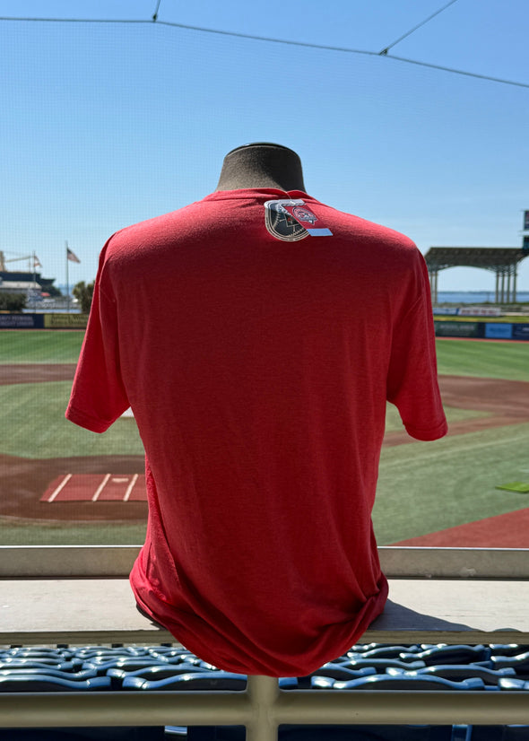 Pensacola Blue Wahoos Fourth of July Faded Glory Tee