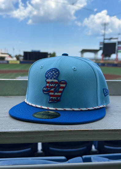 Pensacola Blue Wahoos New Era Fourth of July 59Fifty Fitted Cap
