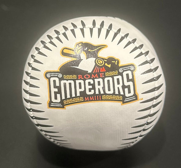 Rome Emperors White Soft Baseball