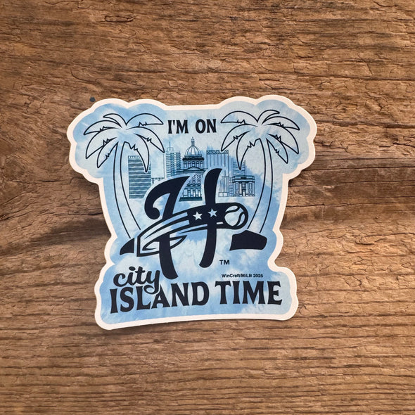Harrisburg Senators "I'm on city island time" Sticker