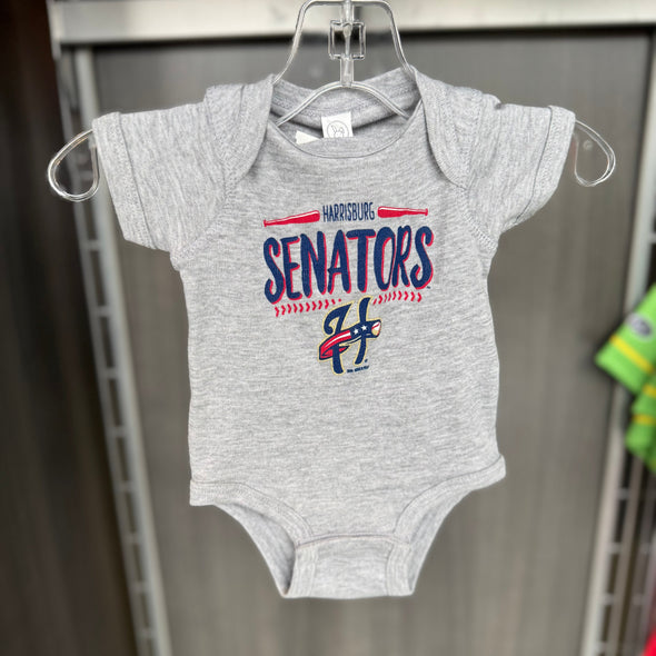 Harrisburg Senators Gray Infant Onesie