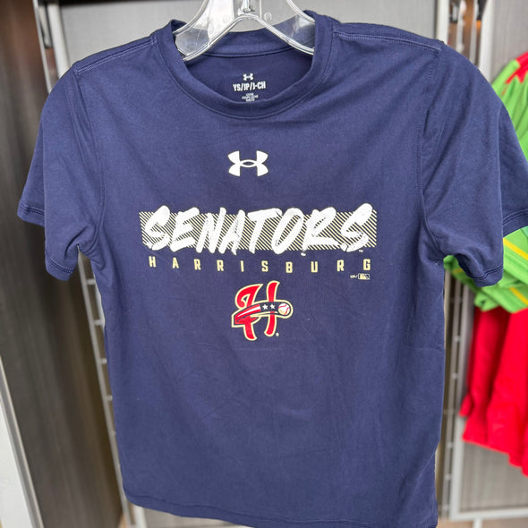 Harrisburg Senators Youth Navy Under Armour Dri-fit Tee