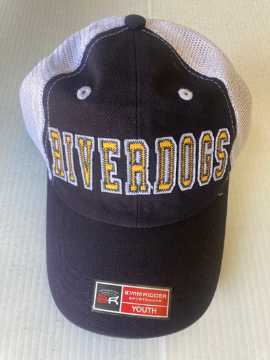 Charleston RiverDogs Youth Maddux Navy Cotton Twill Mesh Cap