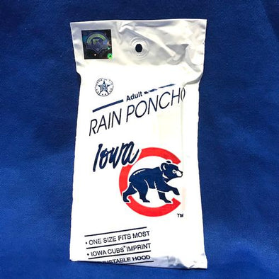 Adult Iowa Cubs Rain Poncho