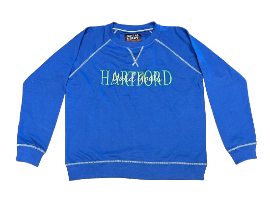 Hartford Yard Goats Soft As A Grape Script Crewneck