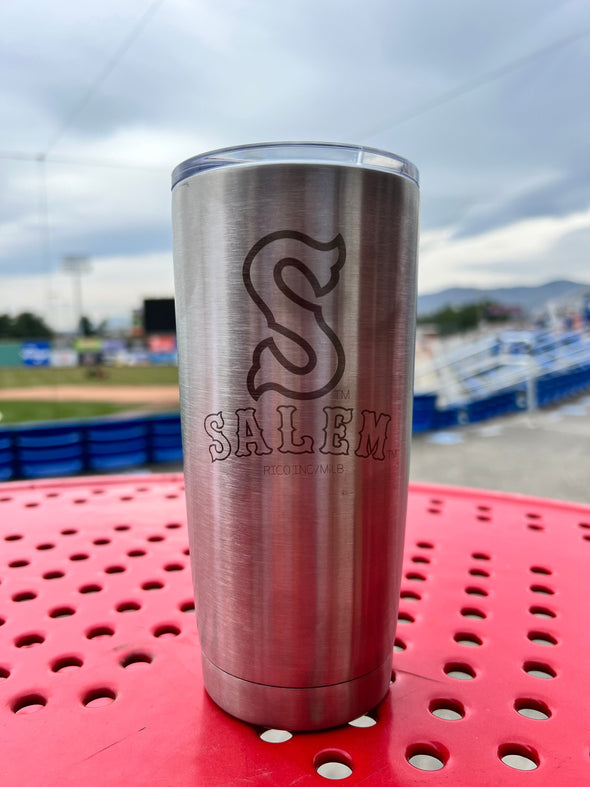 Salem Red Sox Laser Engraved 20oz. Stainless Steel Tumbler