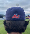 BRP NEW! B-Mets 59FIFTY NAVY BLUE ON-FIELD REPLICA w/GREEN UNDERVISOR New Era hat