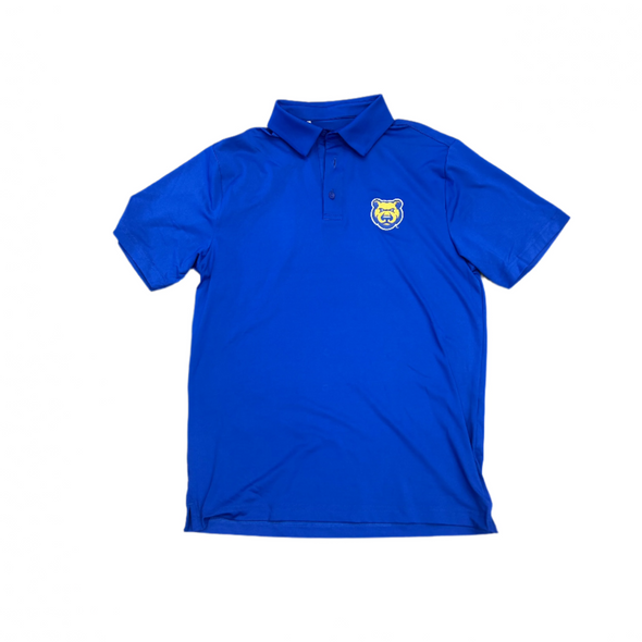 Iowa Cubs Mens UA Polo Blue