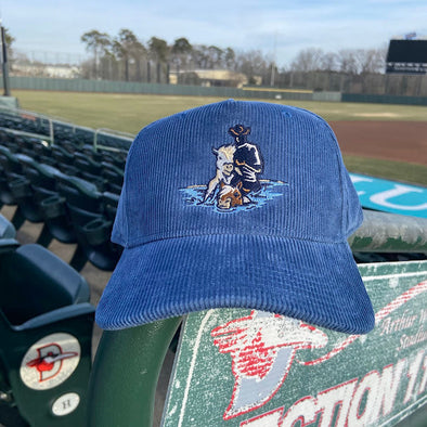 Delmarva Shorebirds Legacy Wild Ponies Roadie Trucker Cap- Ocean Corduroy