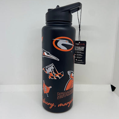 Delmarva Shorebirds Logo Brands 34oz Native Quencher Bottle