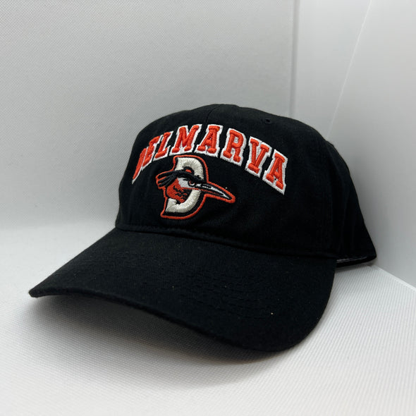 Delmarva Shorebirds Black D-Bird Hawk Adjustable Cap