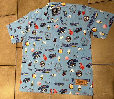 Jersey Shore BlueClaws Official League Hawaiian Shirt