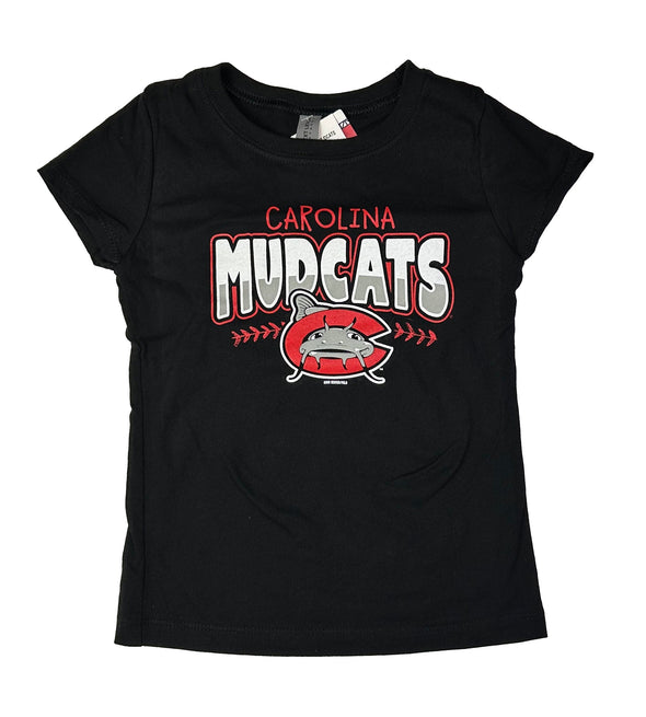 Carolina Mudcats Girls Black Slaya Princess Tee