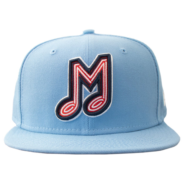 2022 Memphis Redbirds New Era 59Fifty Fitted Authentic On-Field Powder Blue Alternate Cap