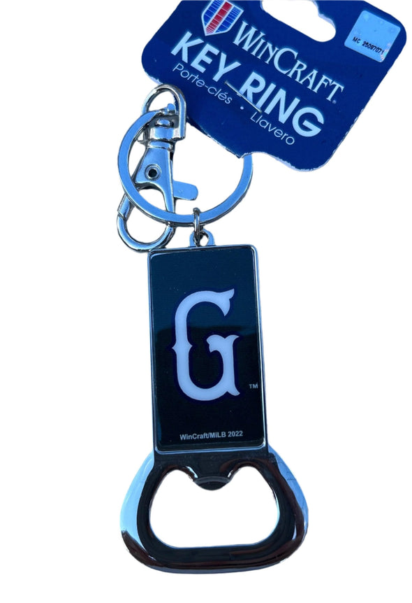 Greenville Drive Wincraft Green G Logo Bottle Opener Keychain