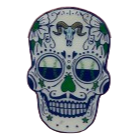 Hartford Yard Goats Chivos Sugar Skull Pin