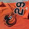 Delmarva Shorebirds-Baltimore Orioles Majestic Authentic On-Field Batting Practice Jersey