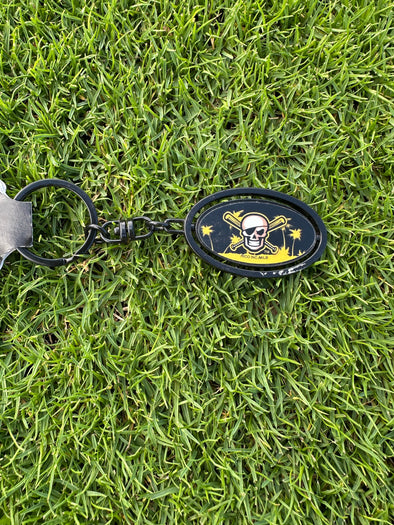 Bradenton Marauders Skull Logo Spinner Key Chain