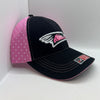 Delmarva Shorebirds Youth Girls Black and Pink Dots Adjustable Cap