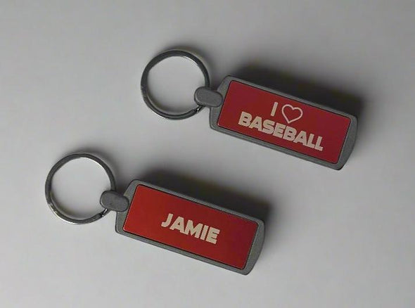 WooSox Red/Navy Name Keychains