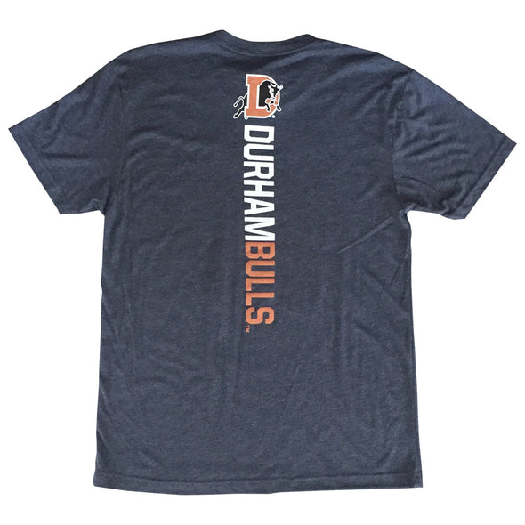 Durham Bulls 108 Navy D Logo Razorback T-Shirt