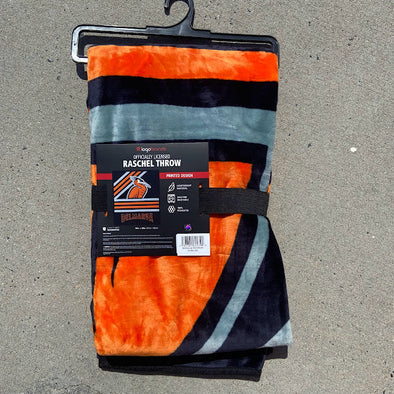 Delmarva Shorebirds Logo Brands Raschel Throw