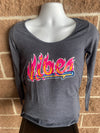 Vibes Women's Scoop Neck Long Sleeve