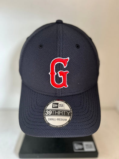 Greenville Drive New Era Navy 39THIRTY Stretch Fit G Logo Hat