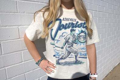 The Asheville Tourists Golden Age '47 Scrum Tee