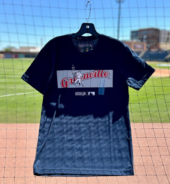 Greenville Drive Baseballism Navy Outfield Fence Tee