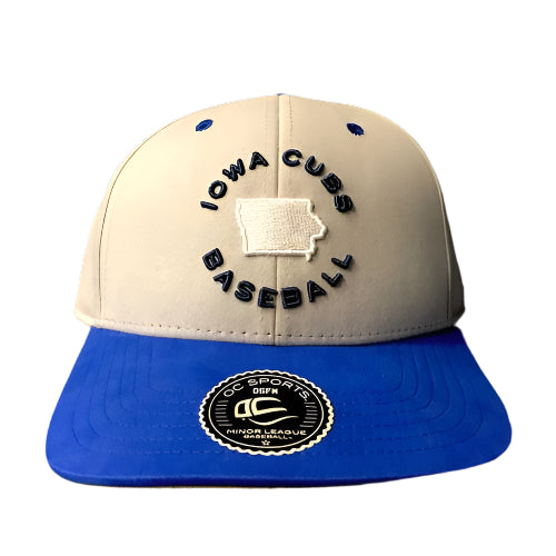 Men's Iowa Cubs Chill Cap, Gray/Royal