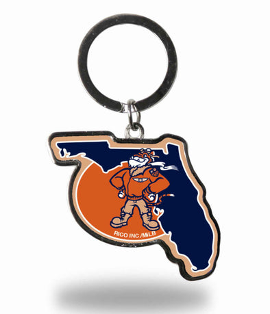 Lakeland Flying Tigers State Shaped Key Ring - Ace