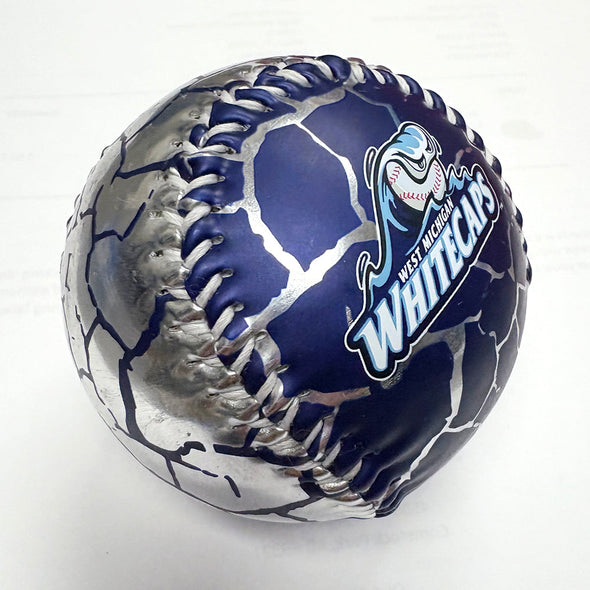 West Michigan Whitecaps Metallic Crackle Baseball