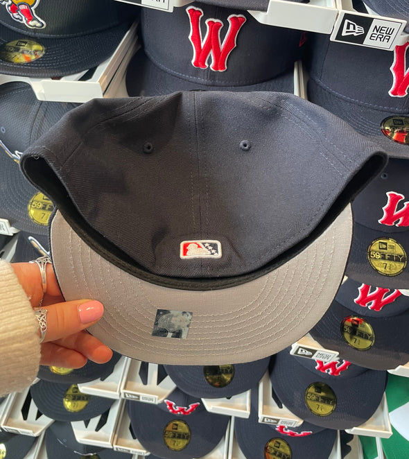 Worcester Red Sox NEW MiLB Logo Navy Classic W On Field 59FIFTY Hat