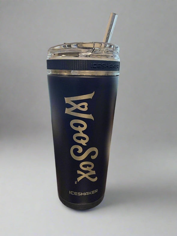 Worcester Red Sox Solid Navy Engraved 26 Oz Flex Bottle