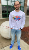 Men's Iowa Cubs Defenders of the Diamond Burst LS Tee