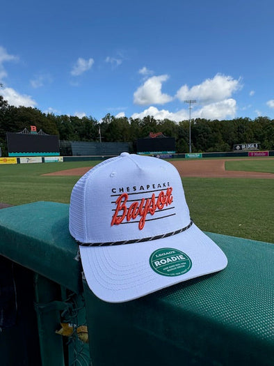 Chesapeake Baysox ADJUSTABLE Roadie Trucker WHITE