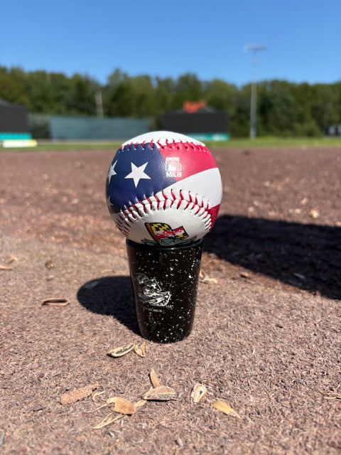 Chesapeake Baysox American Flag Baseball