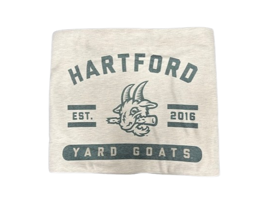 Hartford Yard Goats Logo Brands Sweatshirt Blanket - Green