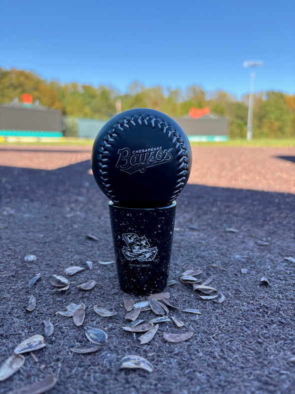Chesapeake Baysox Rawlings Primary Logo BLACK Baseball