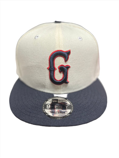 Greenville Drive New Era Cream/Navy LP 9FIFTY Navy G Logo Hat