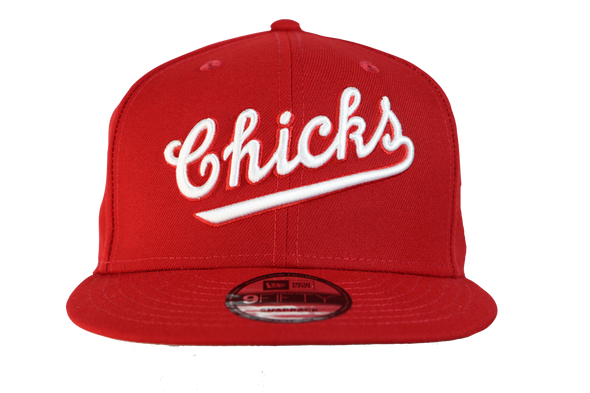 New Era Red Script Chicks Snapback